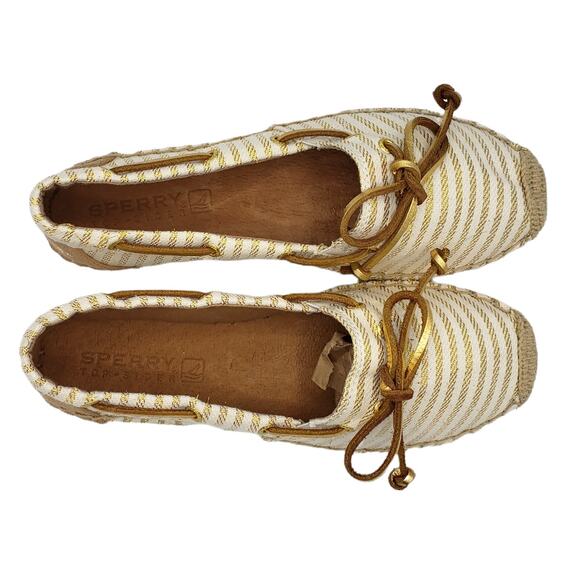 2/20 SALE Sperry Katama SAND/GOLD espadrille flats - Picture 5 of 10